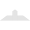 Ekena Millwork Portland Architectural Grade PVC Gable Bracket, 36"W x 13 1/2"H x 6"D x 6"F, 9/12 Pitch GBP036X14X0606POR00 - alternate 4